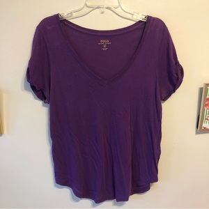 Polo by Ralph Lauren v-neck size M purple